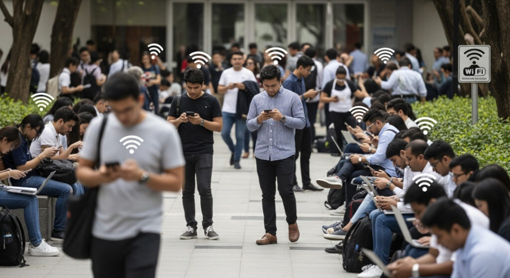 wi-fi alta densidade ambientes corporativos